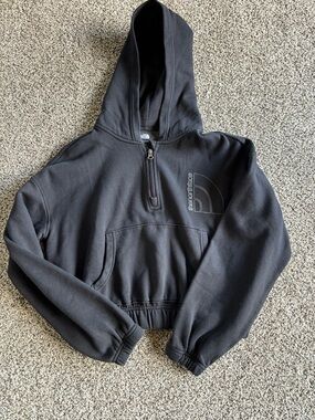 The North Face Black Half-Zip Hooded Pullover